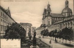 Schillerplatz m. Hoftheater u. Jesuitenkirche Mannheim, Germany Postcard Postcard