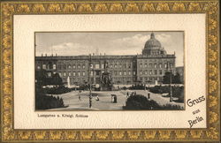Lustgarten u. Konigl. Schloss Berlin, Germany Postcard Postcard
