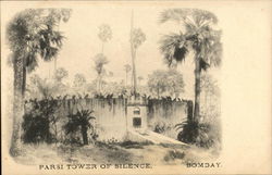 Parsi Tower of Silence Postcard