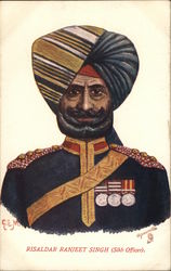 Risaldr Ranjeet Singh (Sikh Officer) Postcard