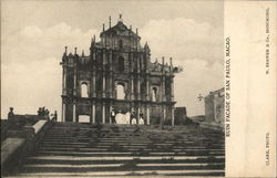 Ruin Facade of San Paulo, Macao China Postcard Postcard