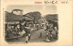 Street Scene Pettah, Sri Lanka Southeast Asia Postcard Postcard