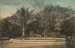 Fountain, Victoria Park Kingston, Jamaica Postcard Postcard