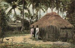 Peon's Hut Puerto Rico Postcard Postcard