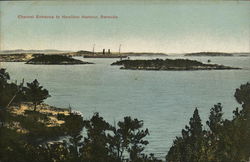 Channel Entrance to Hamilton Harbour Bermuda Postcard Postcard