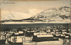 View of Town Tromso, Norway Postcard Postcard