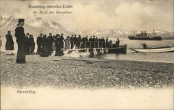 Boarding the Streamers, Advent Bay Postcard