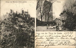 View of Castle and Town Postcard