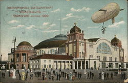 Internationale Luftschiffahrt - Austellung 1909 Postcard