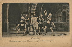 Scene from Passion Play Postcard
