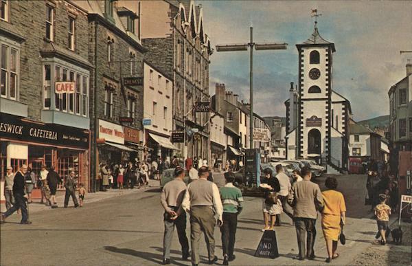 Street Scene Keswick England Cumbria