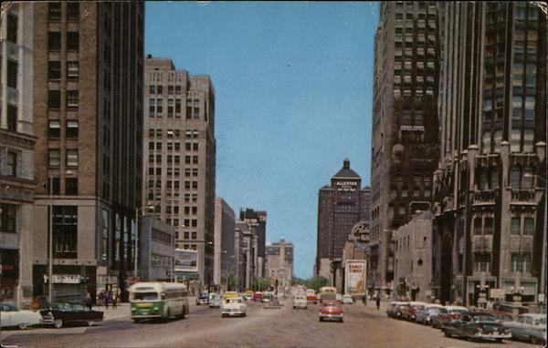 Michigan Avenue Looking North Chicago Illinois