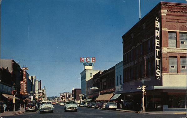 Looking down Front Street, the center of the Retail Business Section Mankato Minnesota