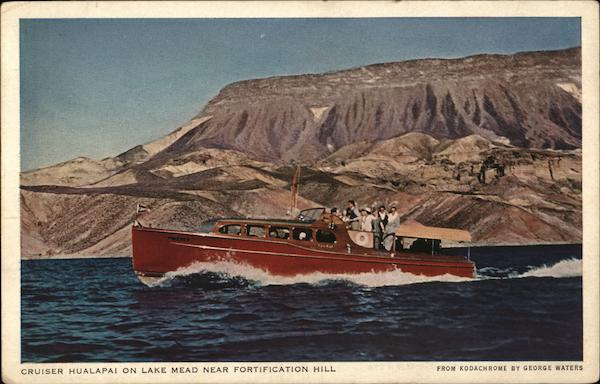 Cruiser Hualapai on Lake Mead Near Fortification Hill