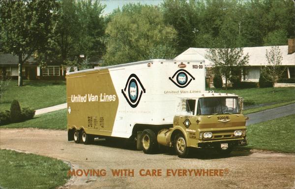 United Van Lines Moving with Care Everywhere Trucks