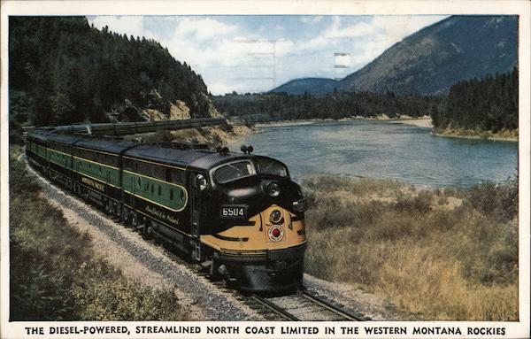 The Diesel-Powered, Streamlined North Coast Limited Montana