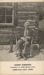 Robert Robinson Caretaker at John Brown Cafe Postcard