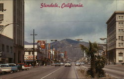 Street Scene Glendale, CA Postcard Postcard Postcard