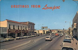 Downtown Lompoc, CA Postcard Postcard Postcard