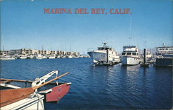 Marina Del Ray, Calif. Postcard