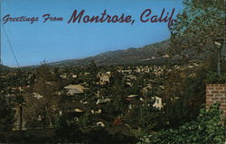 Greetings From Montrose California Postcard Postcard Postcard