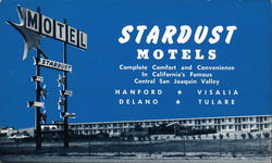 Stardust Motels Hanford, CA Postcard Postcard Postcard