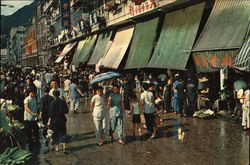 The Market Place in Canal Road Hong Kong China Postcard Postcard Postcard