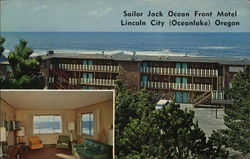 Sailor Jack Ocean Front Motel Lincoln City, OR Postcard Postcard Postcard