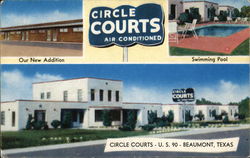 Circle Courts - U. S. 90 Postcard