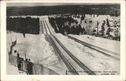 Tobbogan Slides Winter Sports Park Postcard