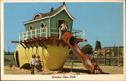 Wooden Shoe Slide Postcard