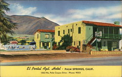 El Portal Apartment Hotel Palm Springs, CA Postcard Postcard Postcard