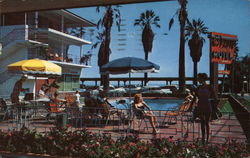 El Patio Del Mar Motel Santa Barbara, CA Postcard Postcard Postcard