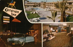 Caravan Inn Bakersfield, CA Postcard Postcard Postcard