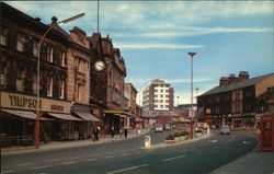 St. James Street Burnley, England Lancashire Postcard Postcard Postcard