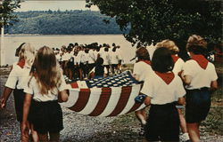 Flag Ceremony Postcard
