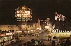 Freemont Street Las Vegas Postcard