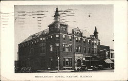Middlecoff Hotel Paxton, IL Postcard Postcard Postcard