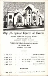 The Methodist Church of Geneva Postcard