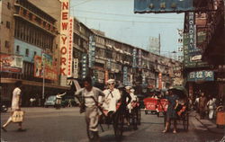 Hong Kong Street Scene Postcard