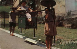 Sedan Chair Hong Kong China Postcard Postcard Postcard