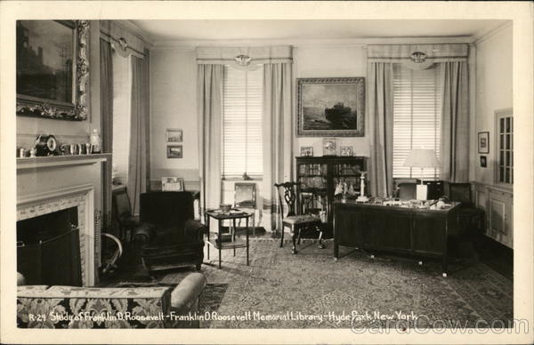 Franklin D. Roosevelt Memorial Library - Study of Franklin D. Roosevelt Hyde Park New York