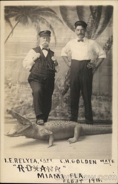 I.E. Aelya, Capt. & C.H. Golden, Mate of Roxana Miami Florida