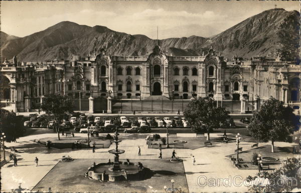 Principal Square and the Government Palace Lima Peru