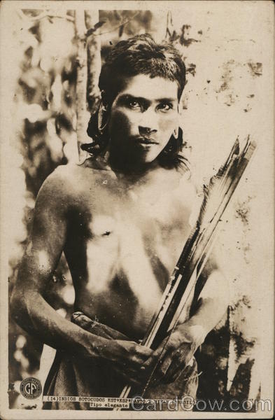 Indios Botocudos Est Esp Santo E Minas Brazil