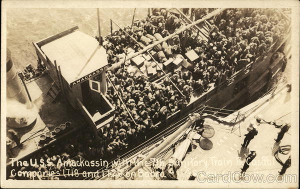 The USS Amackassin Filled with People Navy