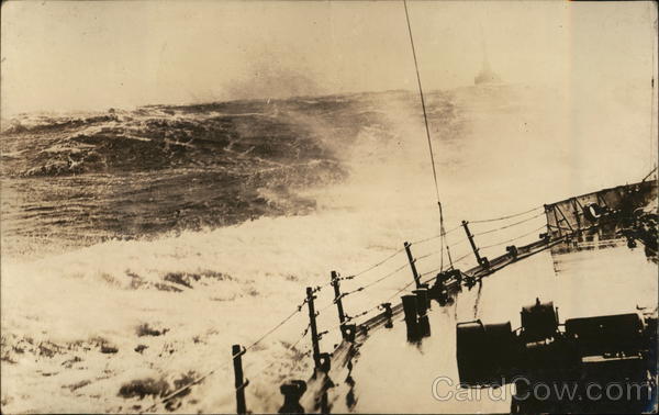 USS Louisiana in Waves Navy