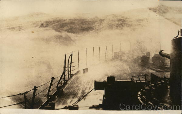 Scene on the Deck of USS Louisiana Navy