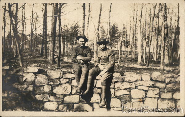 Snapshot of Two Soldiers World War I