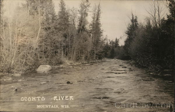 Oconto River Mountain Wisconsin
